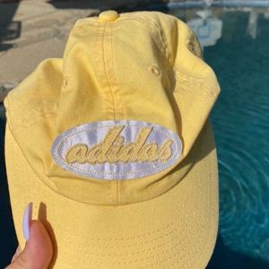 Yellow adidas hat
